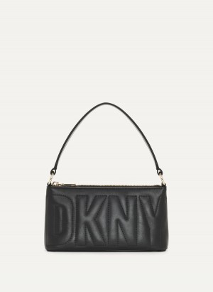 Black Dkny Elsa Demi Women's Crossbody Bags | F3317760