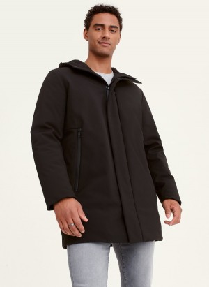 Black Dkny Soft Shell Men's Jackets | E4237670