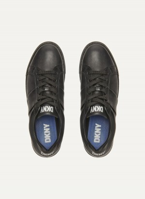 Black Dkny Street Side Men's Sneakers | P4050458