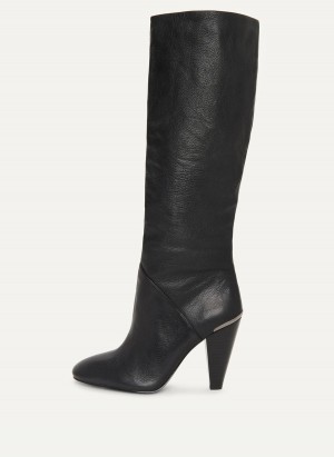 Black Dkny Tall Slouchy Women's Boots | D1547438