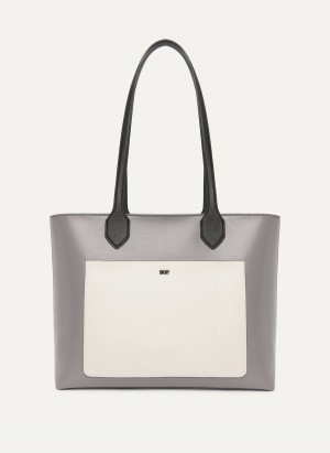 Grey Dkny Ines Women's Tote Bags | U8276417