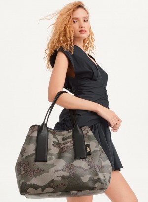 Olive Dkny Grayson Large Women's Tote Bags | I2366936