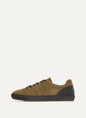 Olive Dkny On The Go Men's Sneakers | U5845580