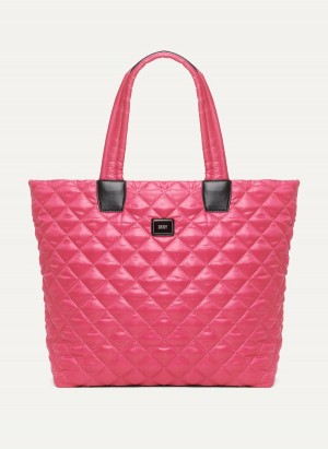 Pink Dkny Maya Women's Tote Bags | N0953356