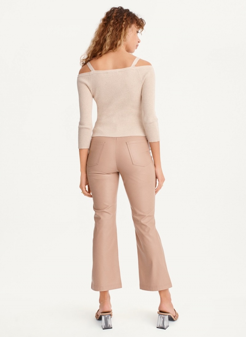 Beige Dkny Butter Women's Pants | S2840980