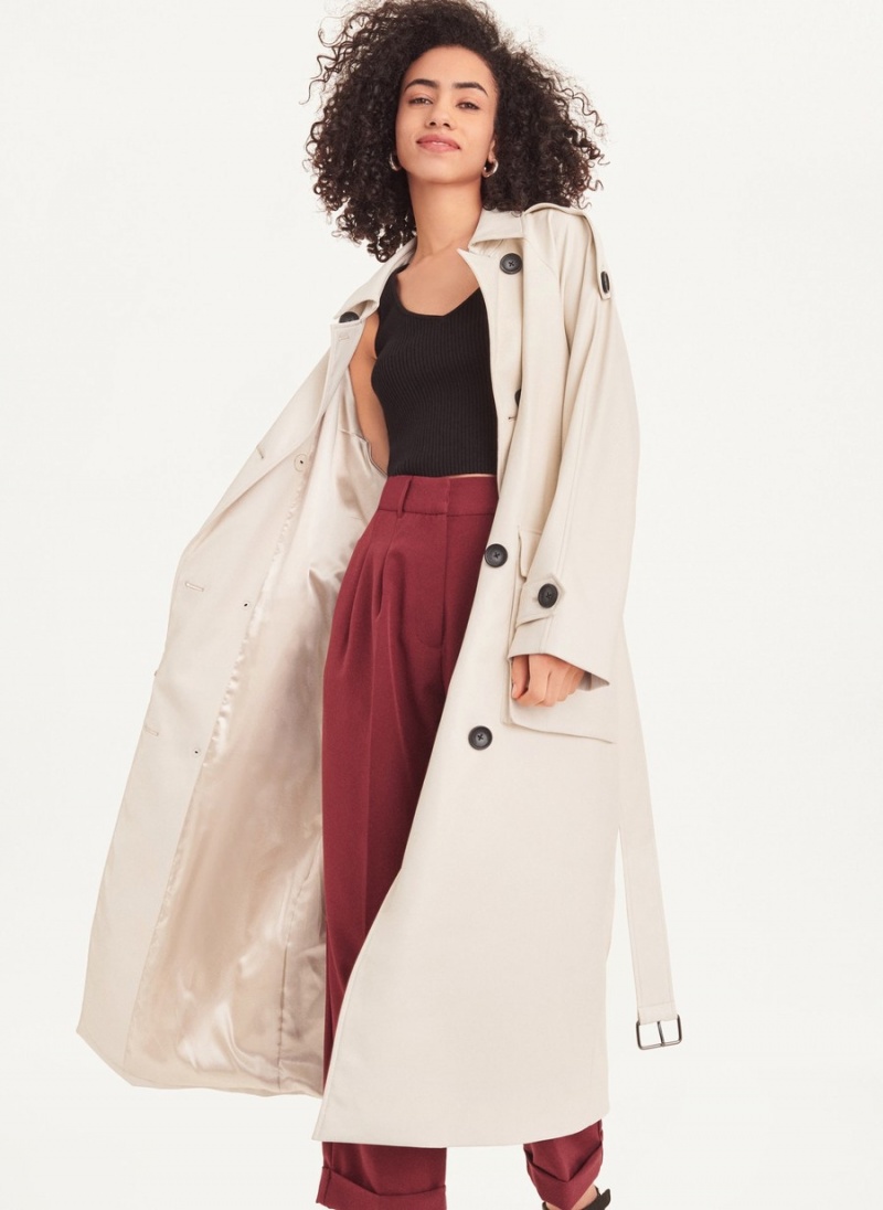 Beige Dkny Lightweight Women's Trench Coat | G5263534