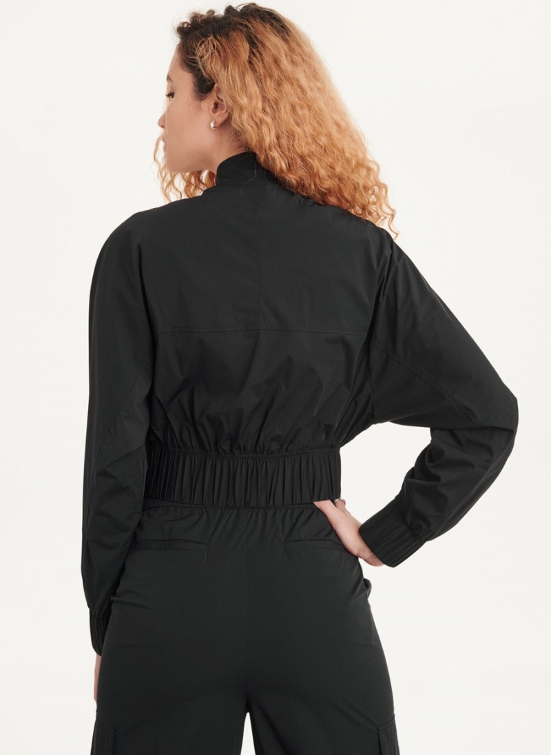 Black Dkny Classic Women's Bomber Jackets | P5014588