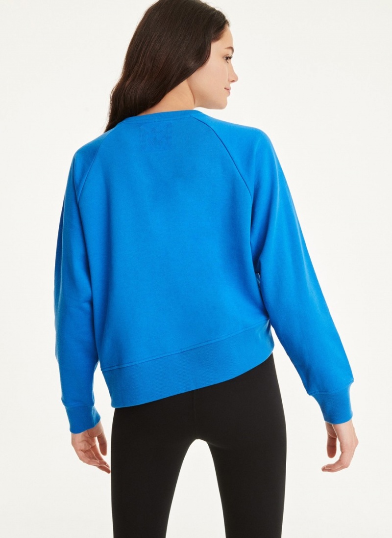 Black Dkny Cotton Jersey Asymmetrical Women's Sweaters | B6059943