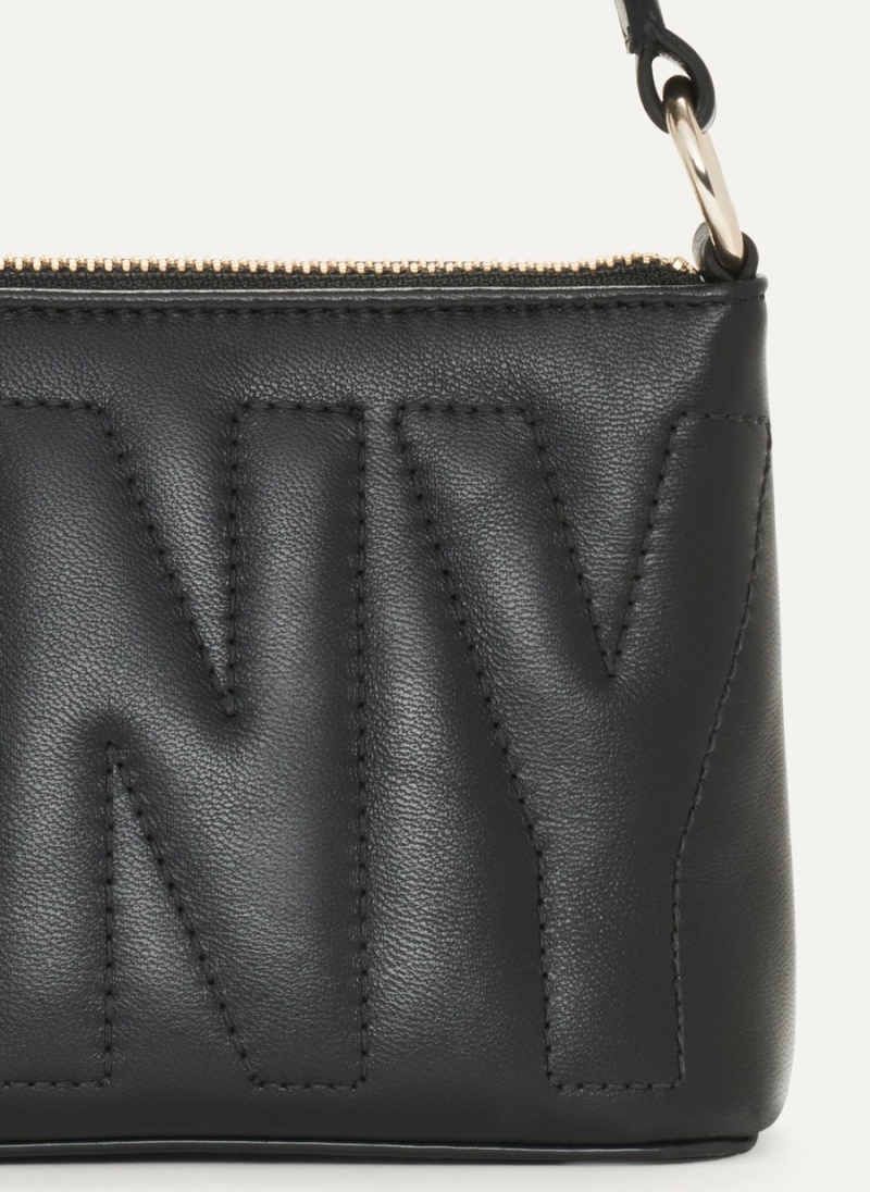 Black Dkny Elsa Demi Women's Crossbody Bags | F3317760