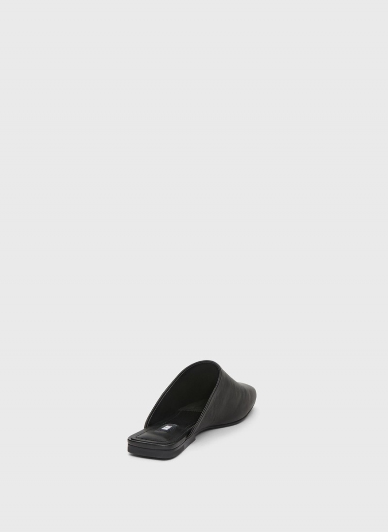 Black Dkny Flat Women's Mules | F6613619