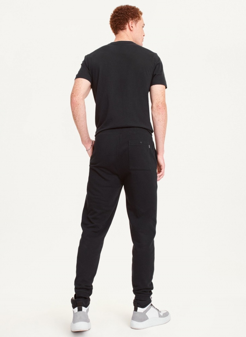 Black Dkny French Terry Men's Pants | V1225542