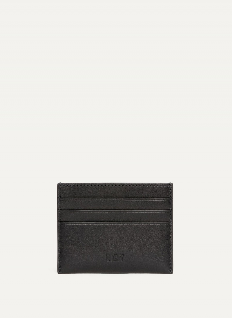 Black Dkny Logo Men's Card Case | E4646414