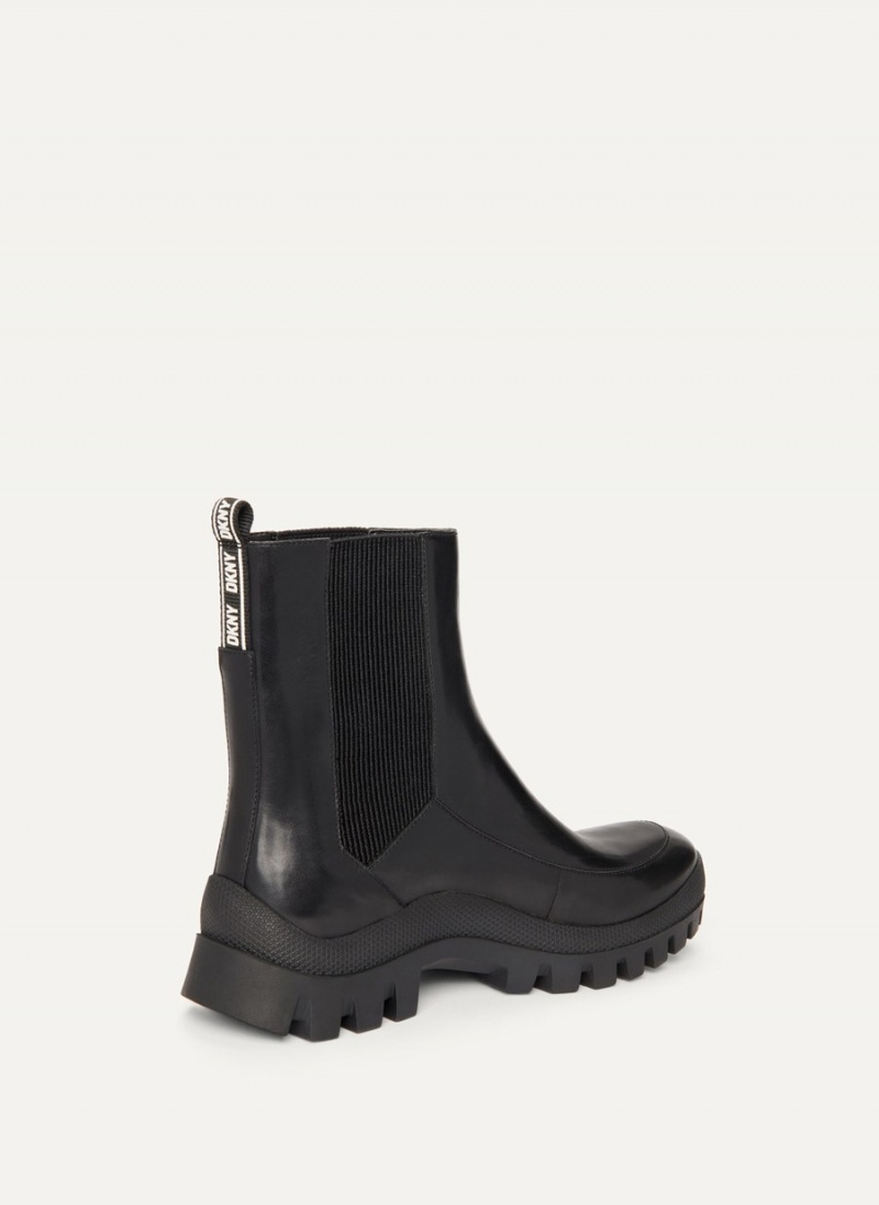 Black Dkny Lug Sole Women's Chelsea Boots | A4986512