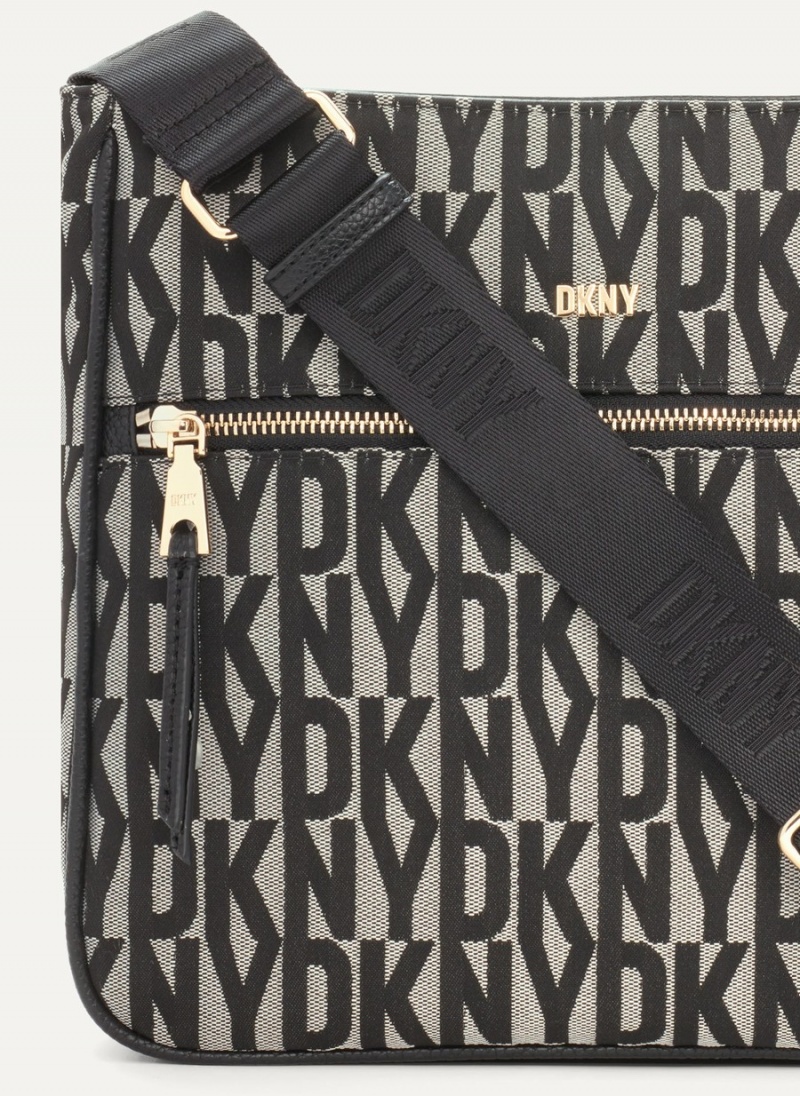 Black Dkny Maxine Women's Messenger Bags | Z4069314