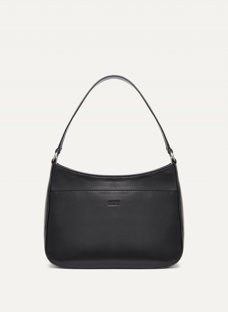 Black Dkny Medium Women\'s Shoulder Bags | R3588839