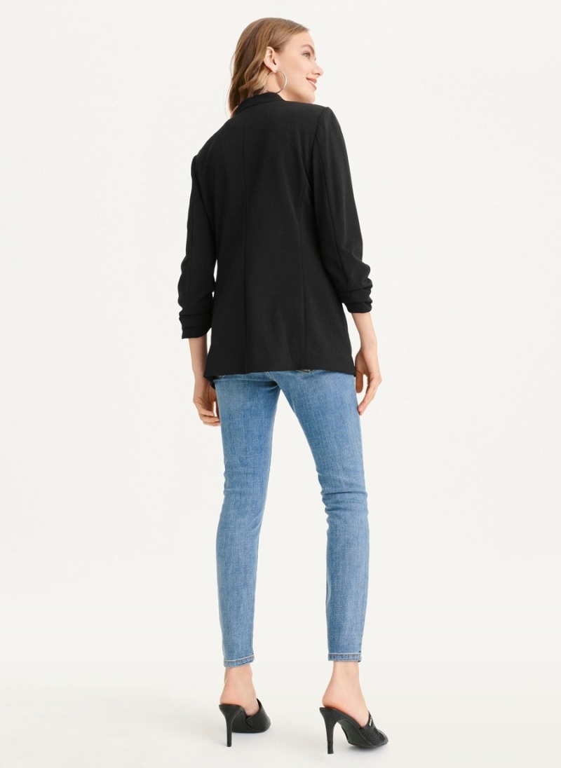 Black Dkny Open Front With Pockets Women's Jackets | Y3349186