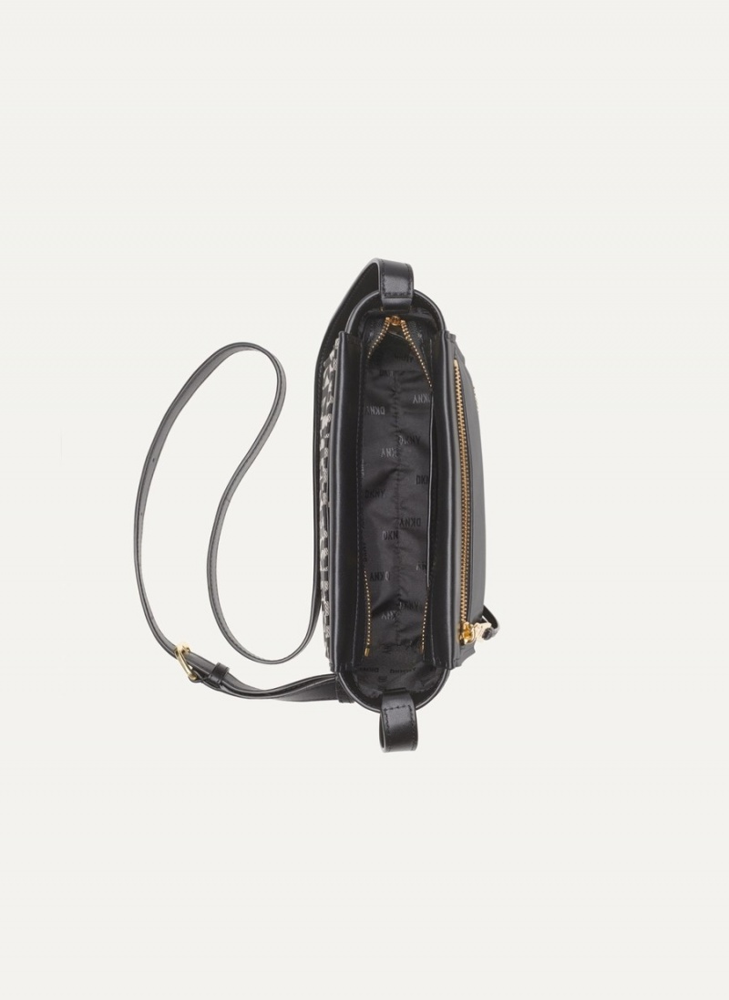 Black Dkny Pax Women's Crossbody Bags | Q7366674