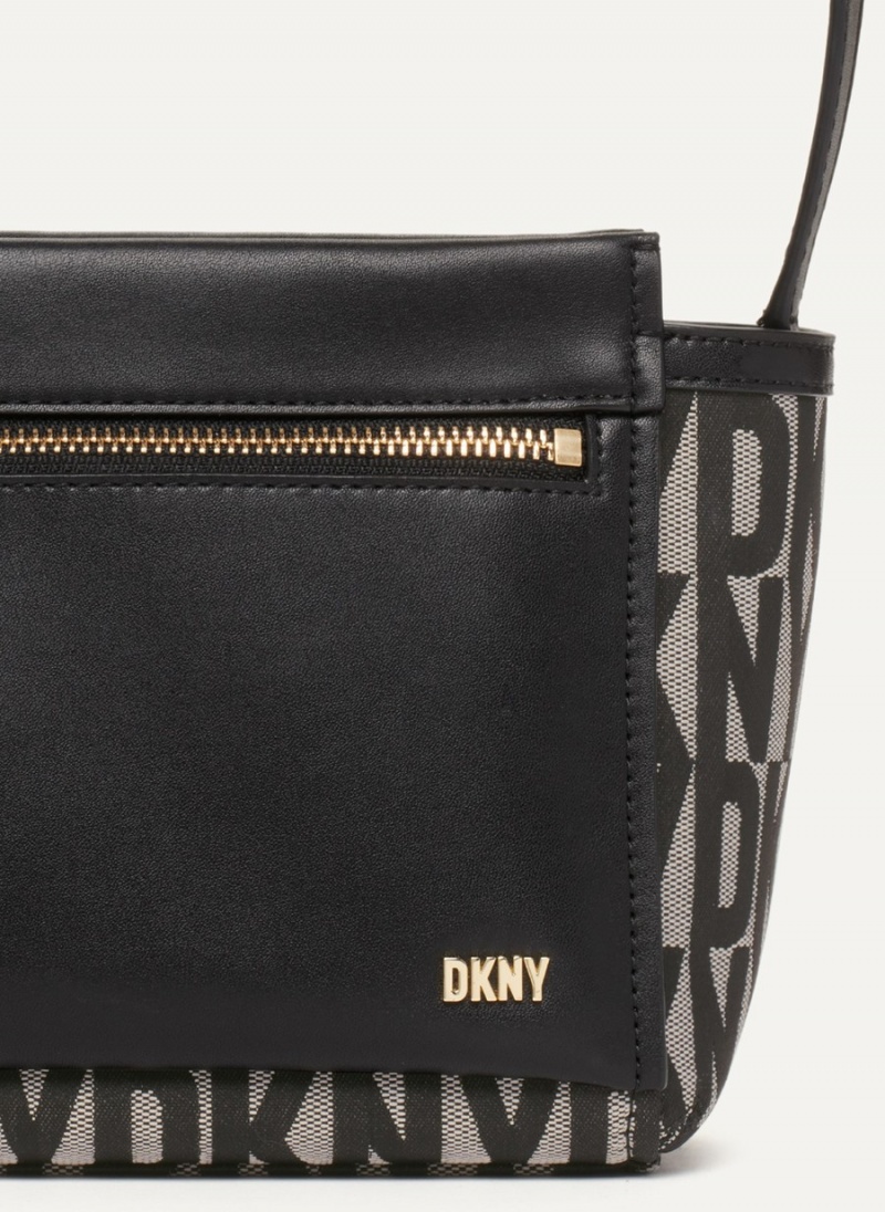 Black Dkny Pax Women's Crossbody Bags | Q7366674