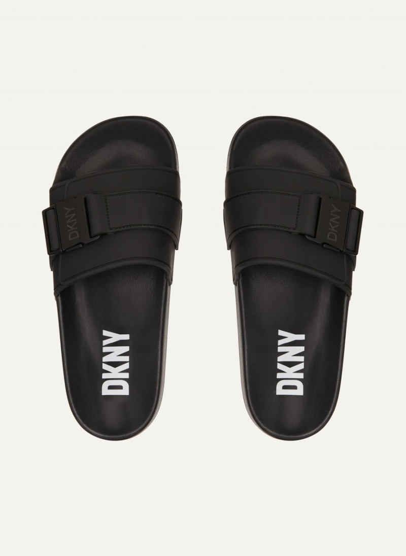 Black Dkny Pool Women's Slides | K9983516