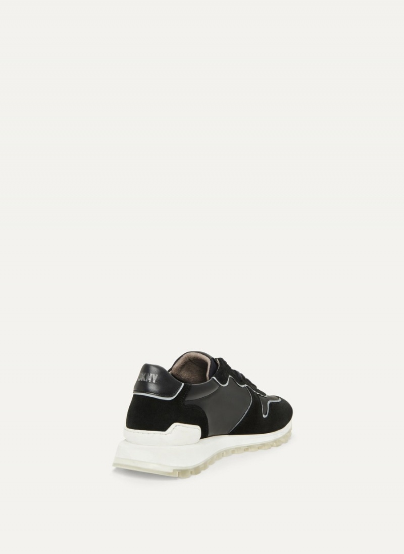 Black Dkny Runner Men's Sneakers | I9905260