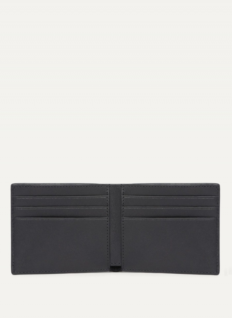 Black Dkny Side Fold Men's Wallets | T8115915