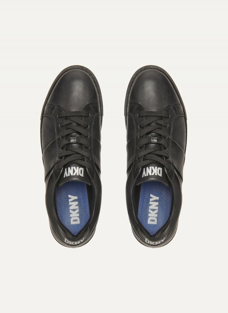 Black Dkny Street Side Men\'s Sneakers | P4050458