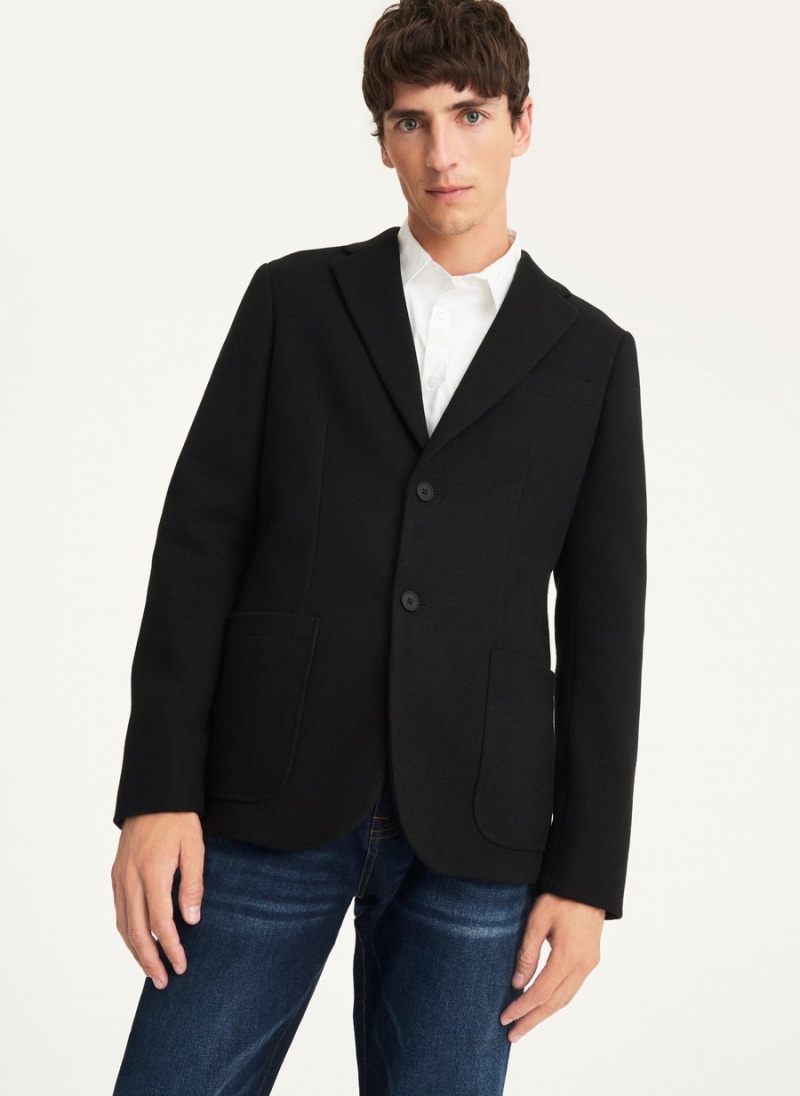 Black Dkny Wool Like Men\'s Blazer | O9226062