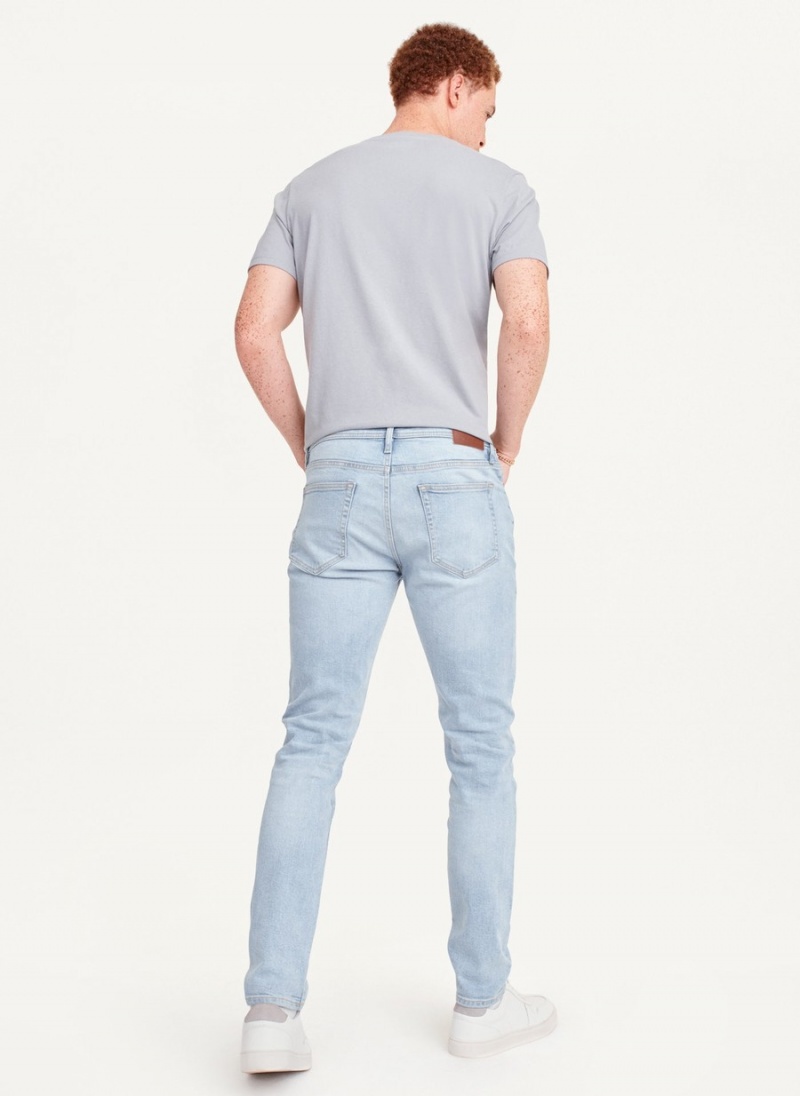 Blue Dkny Bleached Skinny Men's Jeans | R3355403