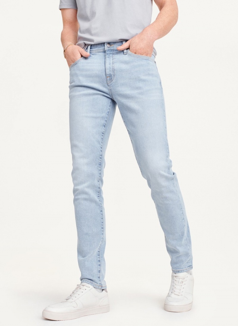 Blue Dkny Bleached Skinny Men\'s Jeans | R3355403