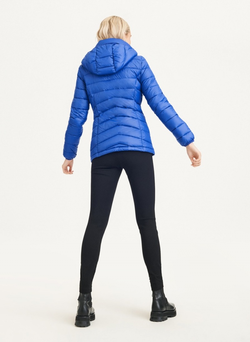 Blue Dkny Packable Women's Puffer Jacket | G6163347