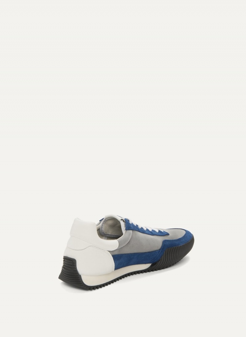 Blue Dkny Side Logo Men's Sneakers | B3935196