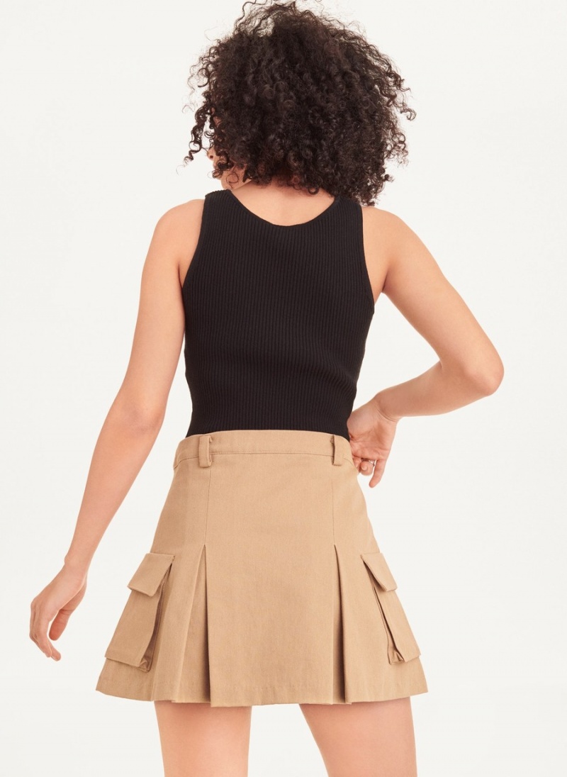 Brown Dkny Mini Women's Skirts | R2468333