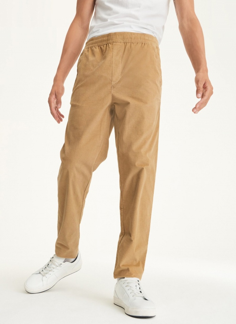 Brown Dkny Pincord Men\'s Jogger | E9251418