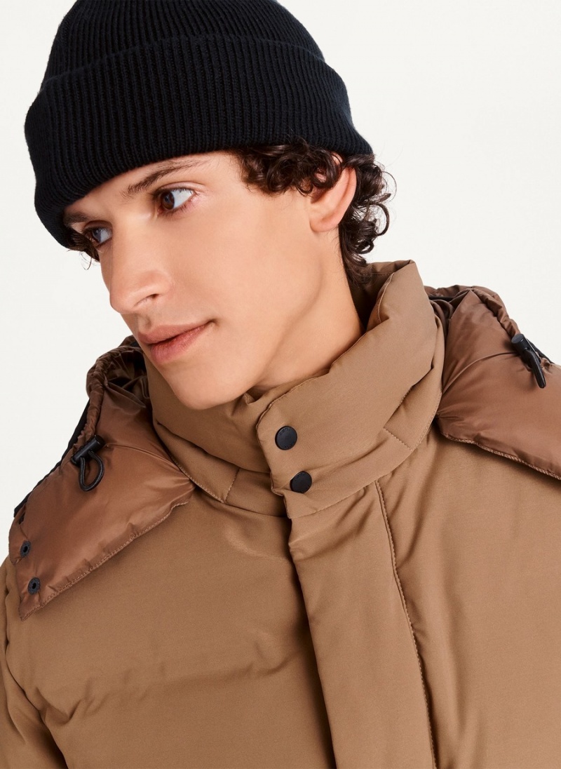 Brown Dkny Welded Parka Men's Parka | V7165400