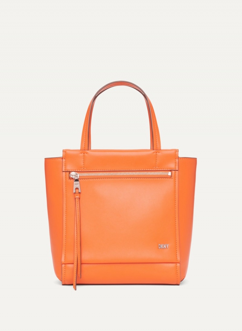 Orange Dkny Pax North-South Women\'s Tote Bags | Q7828587