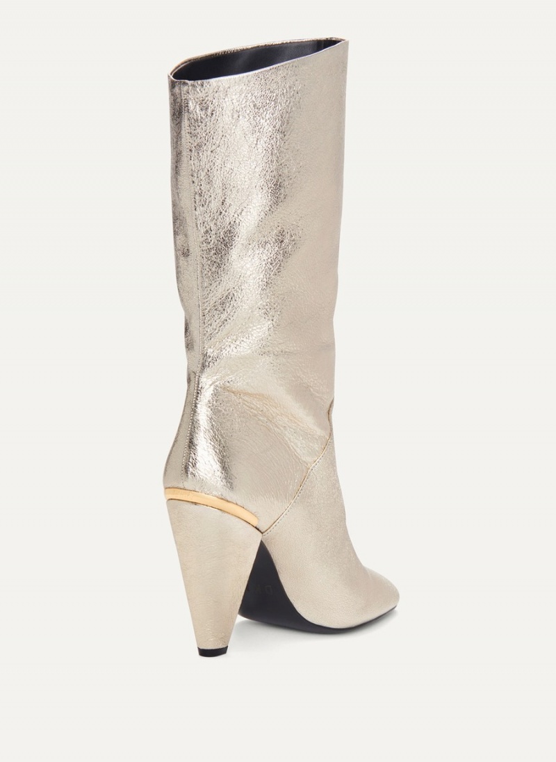 Silver Dkny Mid Slouchy Women's Boots | A7766460