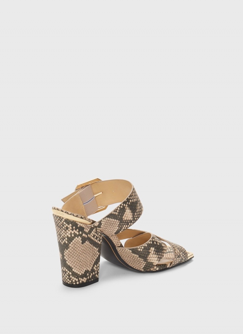 Snake Dkny Lake With Buckle Women's Sandals | R5934620