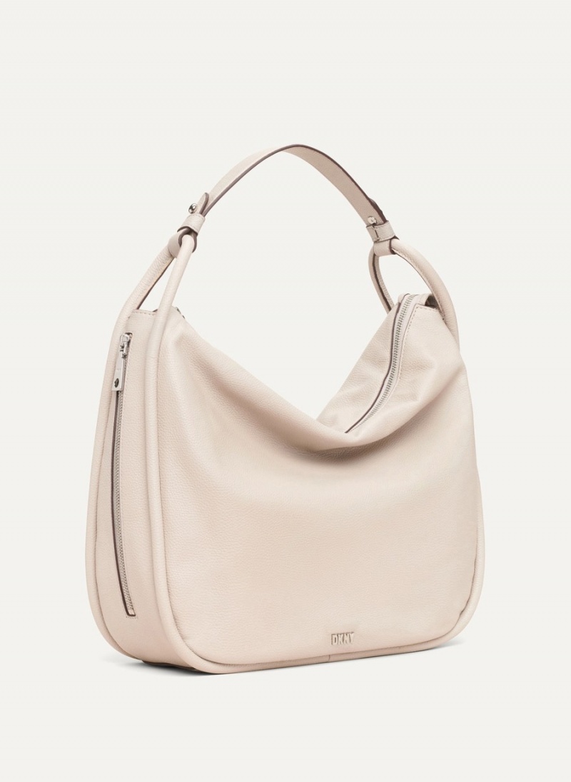 White Dkny Phoebe Women\'s Hobo Bag | R1086915