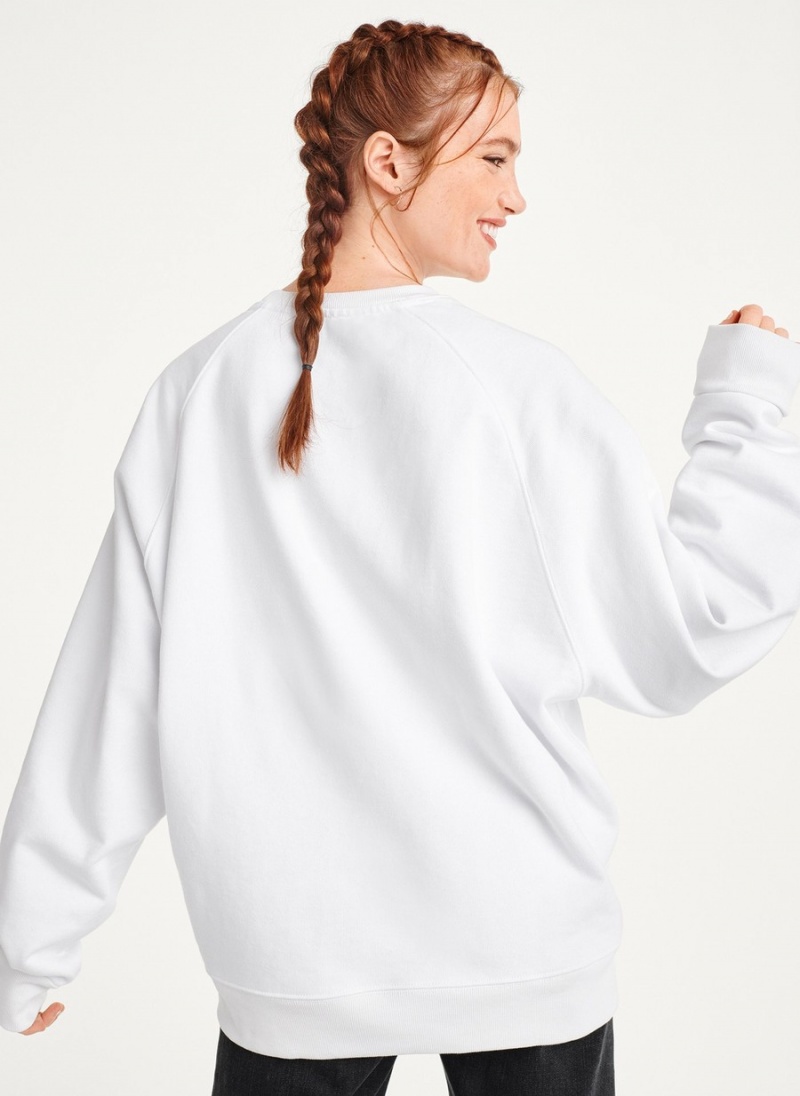 White Dkny Today I Feel Men's Sweatshirts | Q2438586